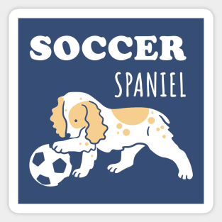 Soccer Spaniel Sticker